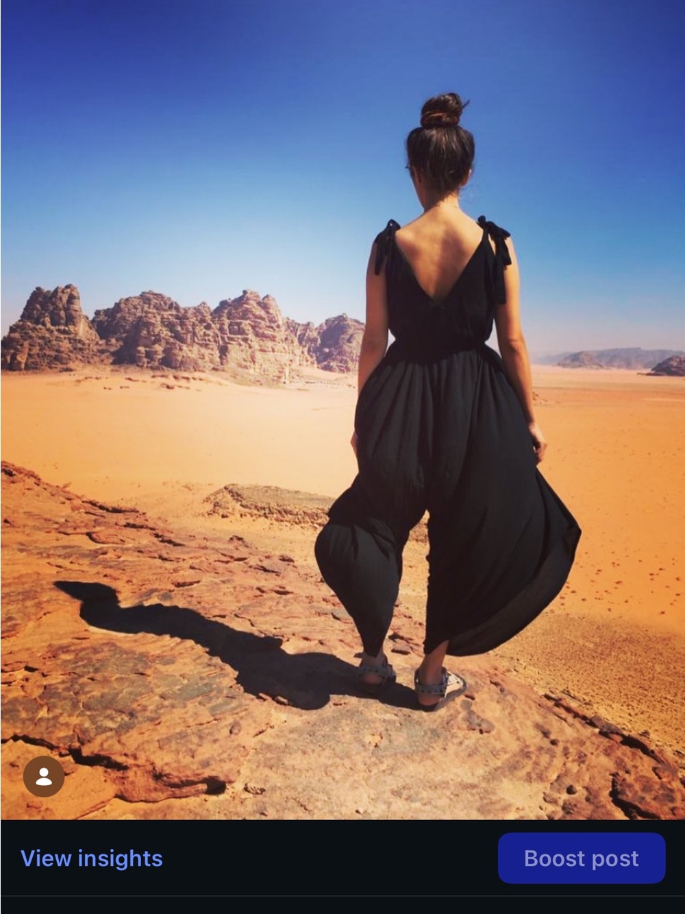 Sleeveless Black V-Back Harem Jumpsuit with Tie Shoulders